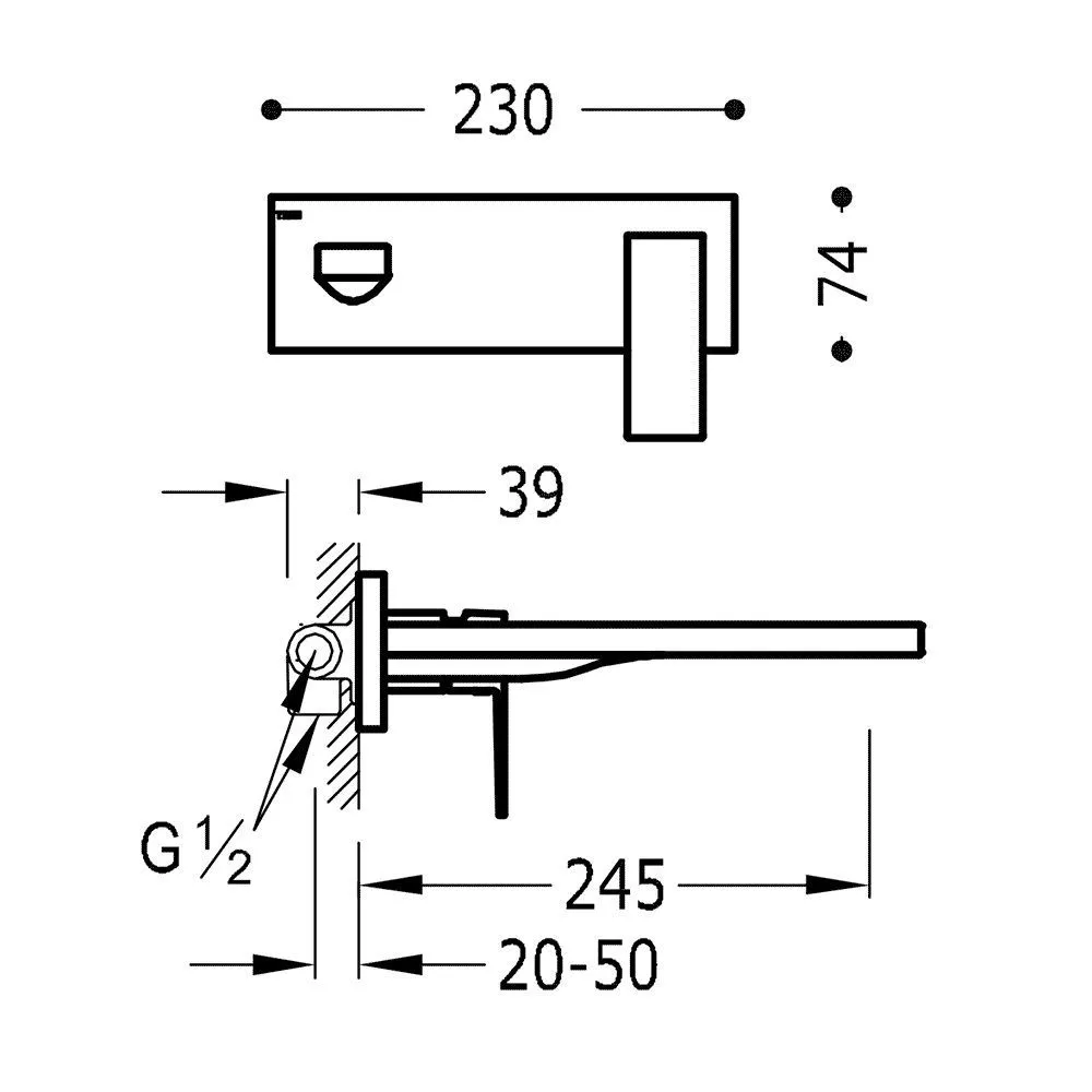 Смеситель на раковину Tres Cuadro 620004