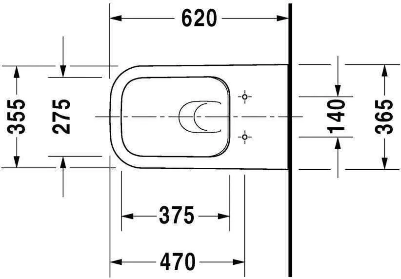 Унітаз підвісний Duravit Happy D.2 (Rimless) 2550090000
