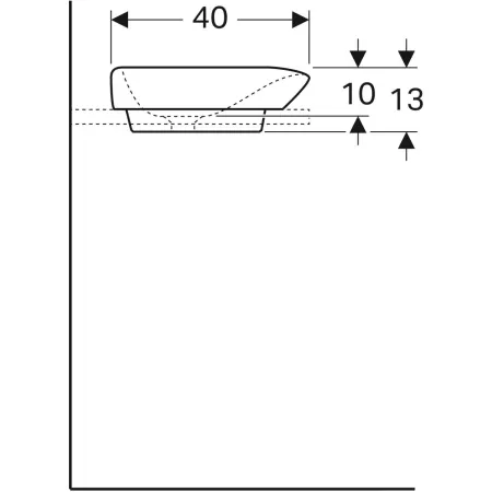 Умывальник на столешницу Geberit myDay