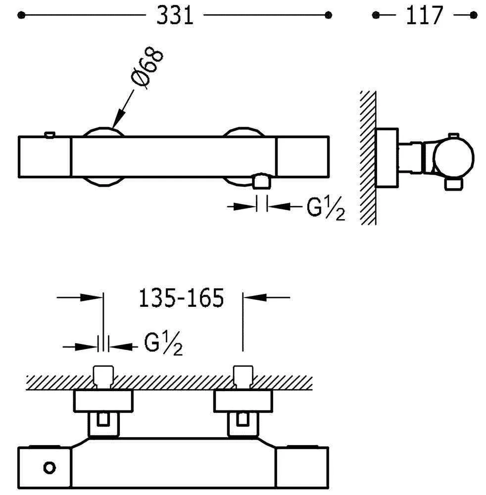 Термостат для душа Tres Max 06116201