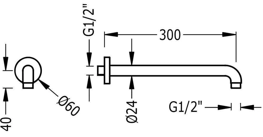 Тримач верхнего душа Tres 13462101
