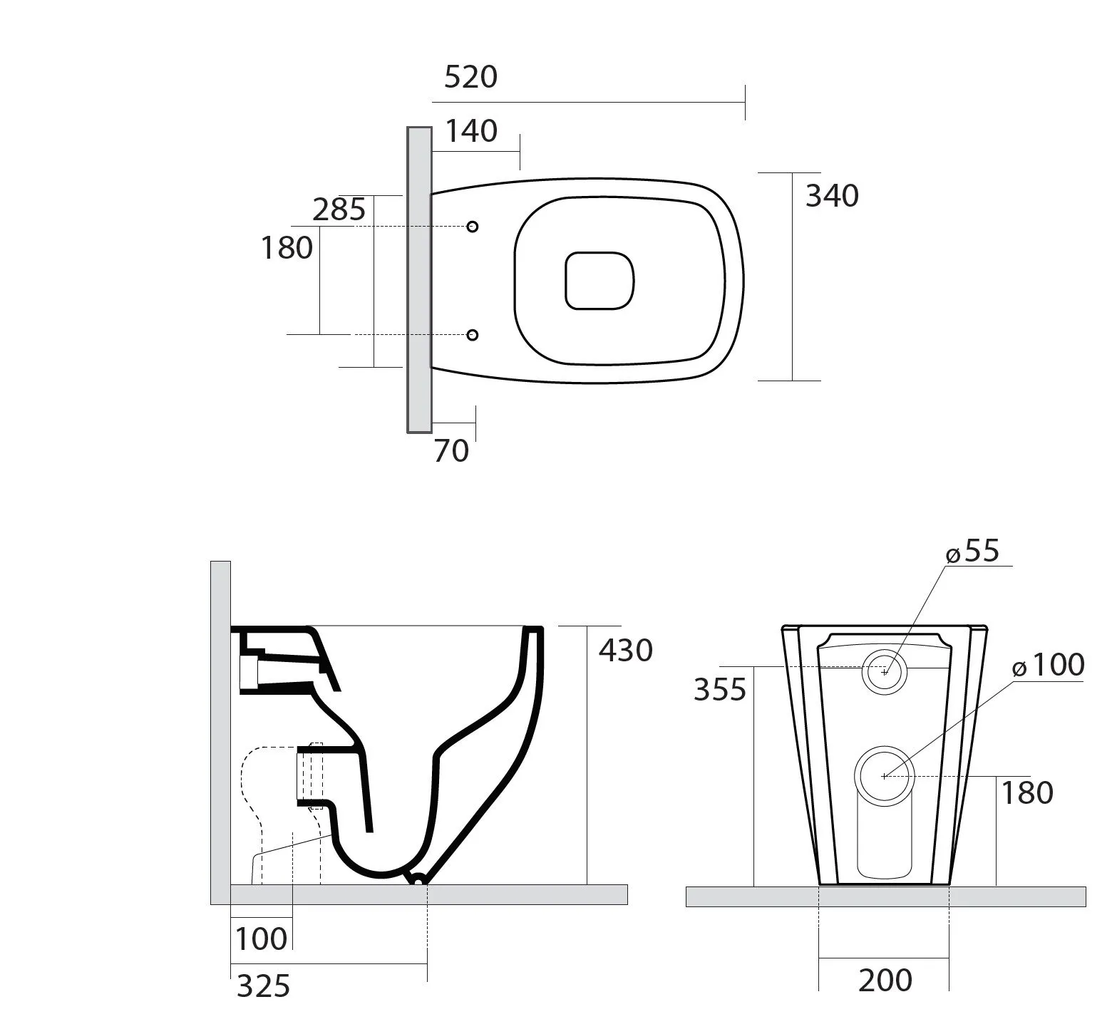 Унитаз напольный AXA White Jam 3312601