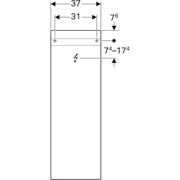Дзеркало з підсвічуванням Geberit iCon 840537000