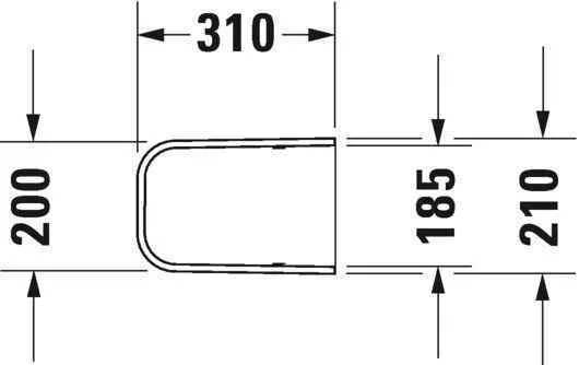 Полупьедестал Duravit 0858280000