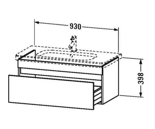 Тумба з раковиною DURAVIT DURASTYLE DS63825353111