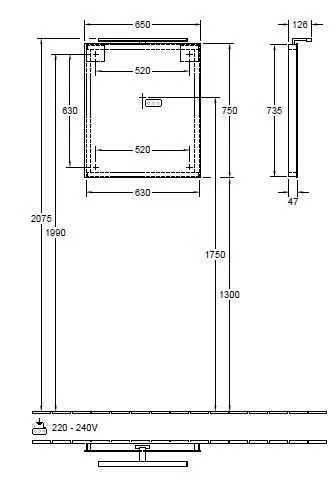 Дзеркало More to see Villeroy & Boch A4046500