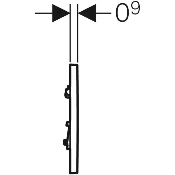 Клавиша смыва воды Geberit Тип 30 116.017.KK.1
