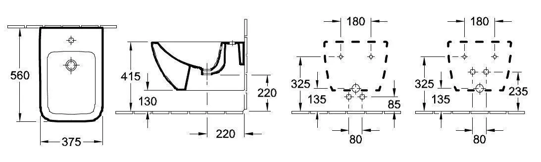Биде подвесное Villeroy and Boch Venticello 441100R1
