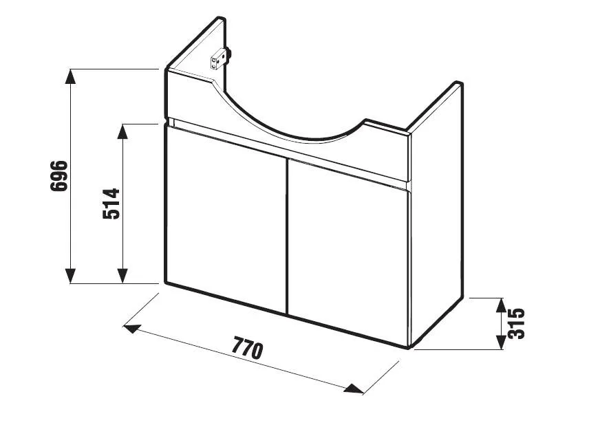 Тумба під умивальник Jika Lyra Plus Тумба под умывальник Jika Lyra Plus H4531510383001