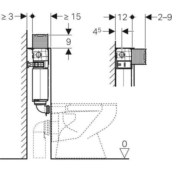 Прихований бачок Geberit Omega 109.043.00.1