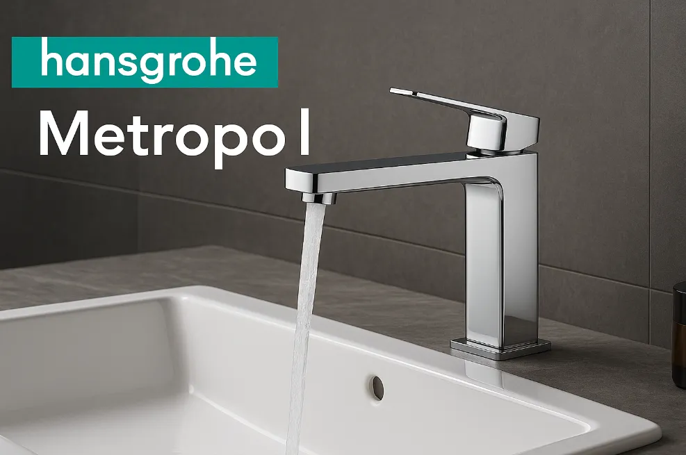 Огляд колекції змішувачів Hansgrohe Metropol: архітектурний стиль на кухні та у ванній