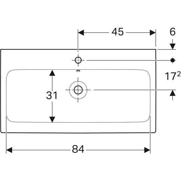 Умивальник підвісний Geberit iCon 124090000