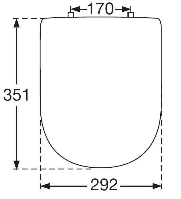 Кришка до пісуари Villeroy and Boch Avento / Subway 9956S1RW