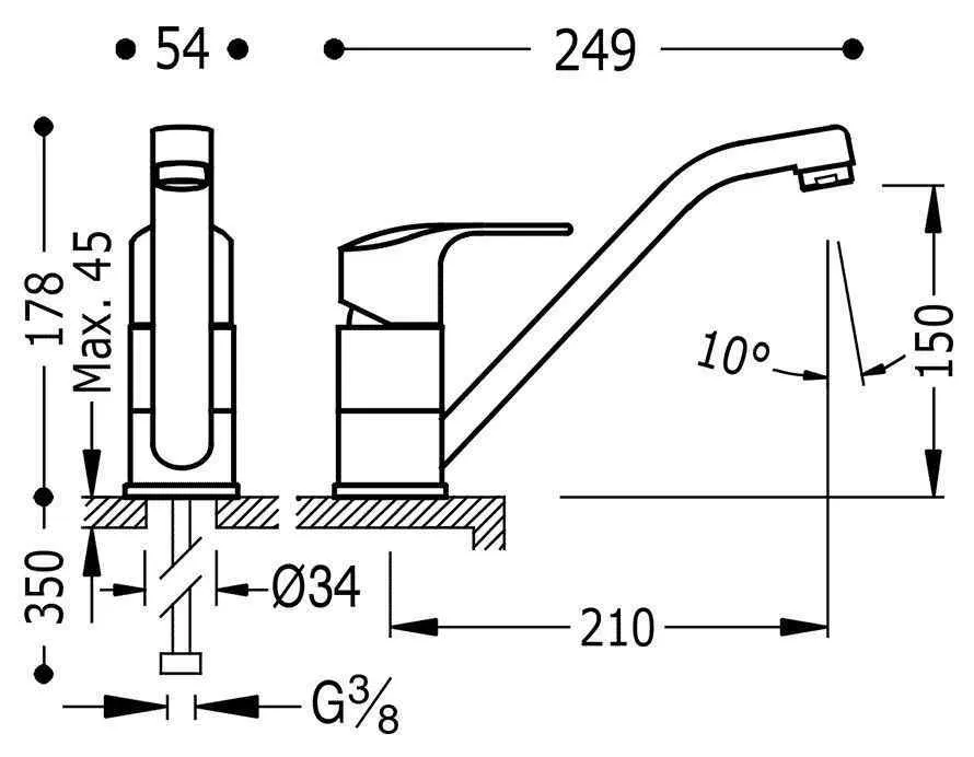 Смеситель на кухню K - Tres 169333