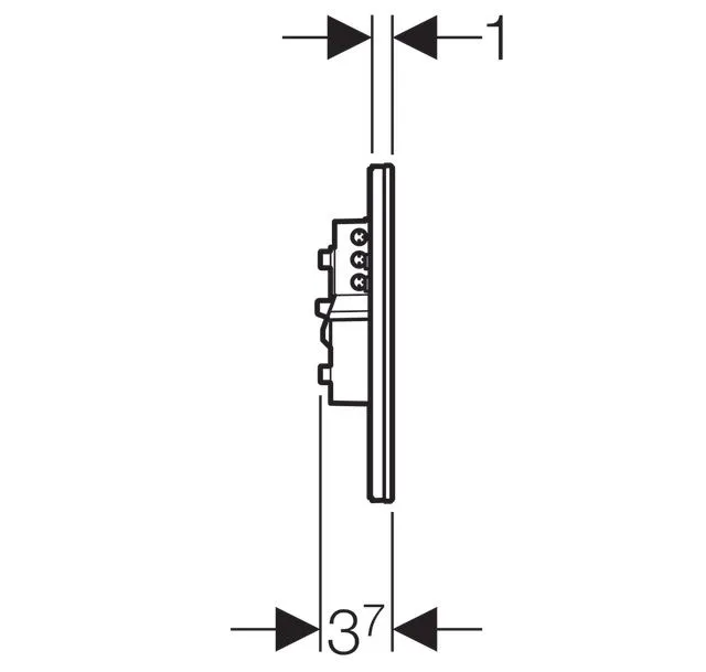 Клавиши смыва воды Geberit Sigma 80 (8) 116.092.SM.1