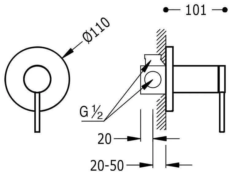 Смеситель для душа Mono-Term 20117702