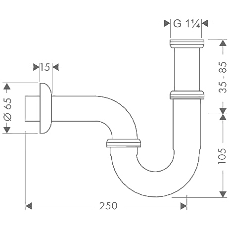 Сифон для раковины HANSGROHE 53002000