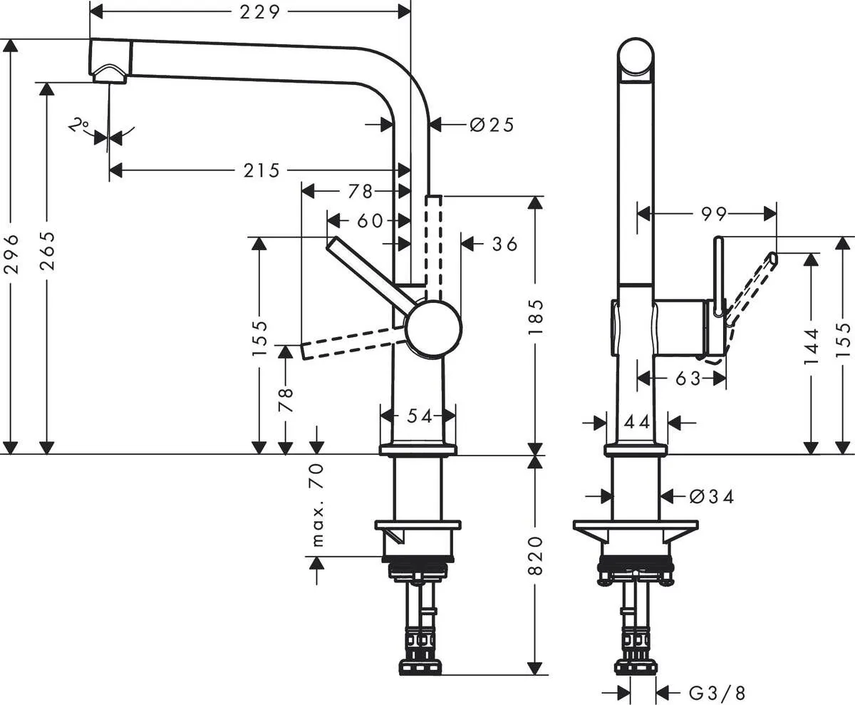 Смесители для кухни Talis M54 Hansgrohe 72840000