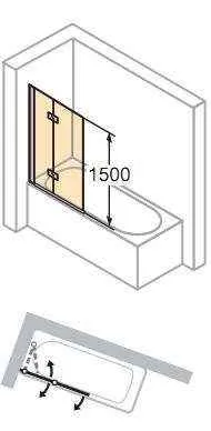 Шторка для ванної Huppe Design Pure