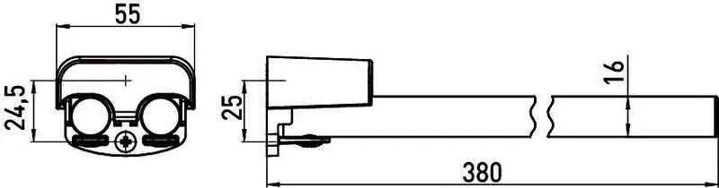 Полотенцедержатель Emco Logo 2 3050 001 38