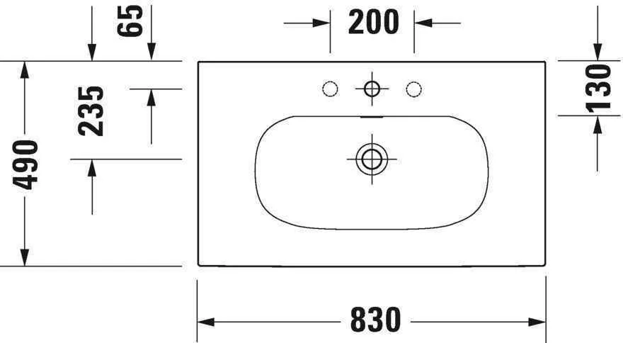 Умивальник Duravit Viu 2344830060