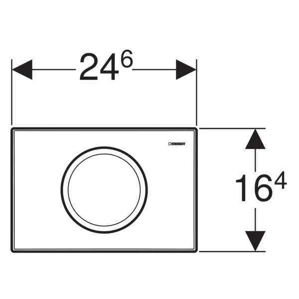 Клавіші змиву води Geberit Delta 11 115.120.11.1