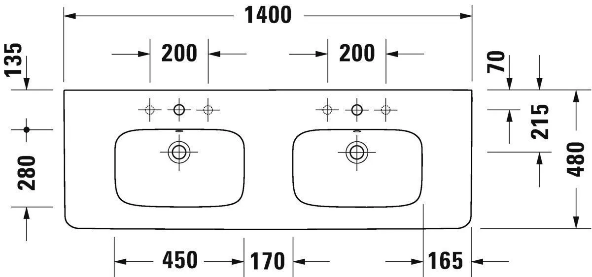 Умывальник Duravit DuraStyle 2357140000