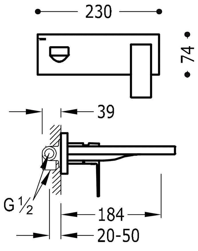 Змішувач на раковину Tres Cuadro 00620003