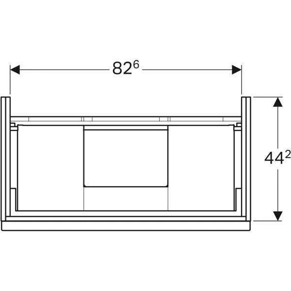 Тумба під умивальник Geberit  iCon 841392000