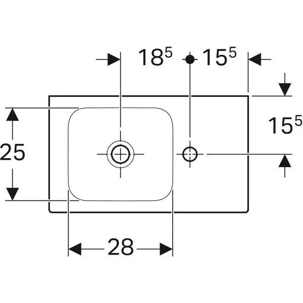Умывальник подвесной Geberit iCon 124053000