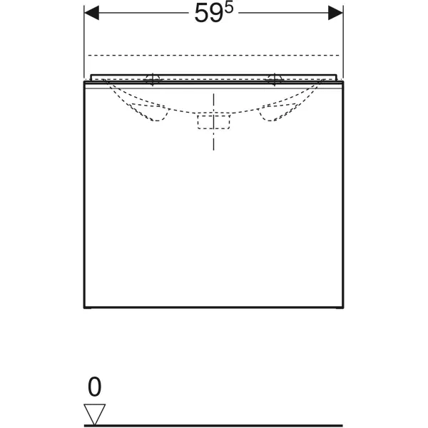 Шкафчик под умывальник Geberit Acanto 500.614.16.1