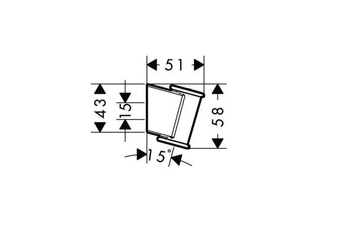 Держатель душа hansgrohe Porter Classic, хром 28324000