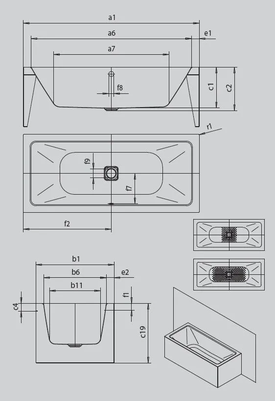 Ванна Meisterstuck Conoduo 2 (пристенная) 1723 4080 0001