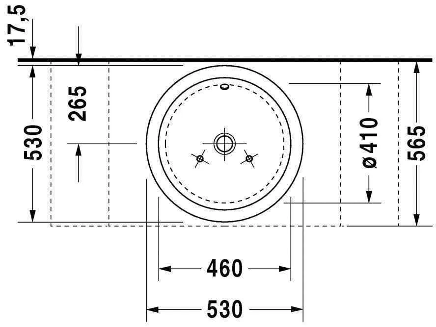 Умывальник на столешницу Duravit Starck 1 0447530000