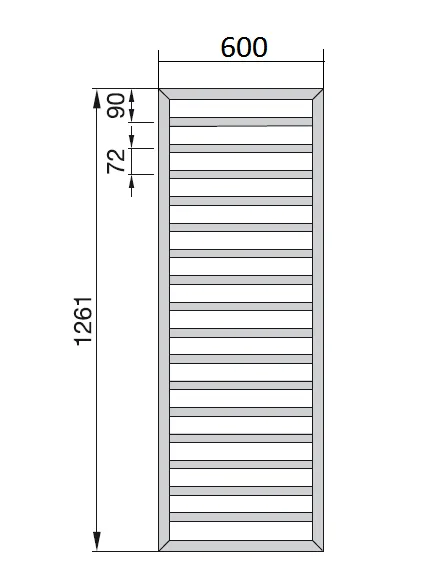 Рушникосушка Zehnder Subway Хром SUBC-130-060