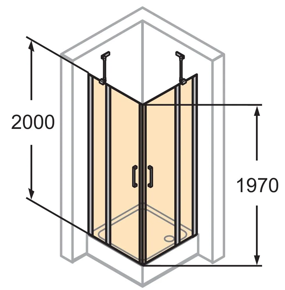 Распашная душевая кабина Huppe Classics 2 C23004.069.321