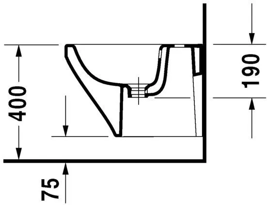 Биде подвесное Duravit DuraStyle (компакт)