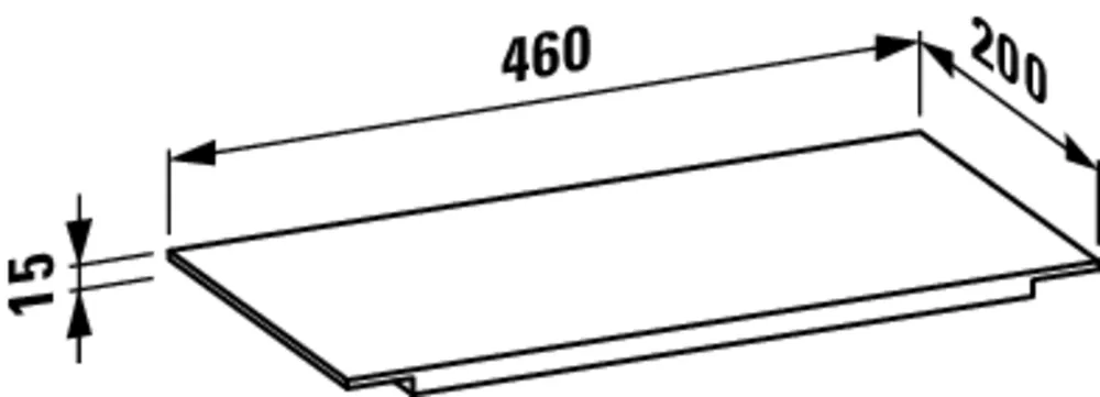 Настенная полка Laufen Kartell H3853310840001
