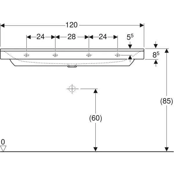 Дзеркальний шафачик Geberit CITTERIO 500.552.01.1