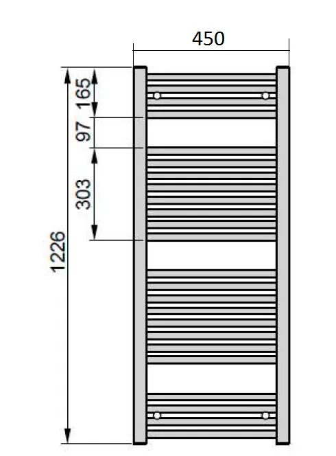 Рушникосушка Zehnder Virando AB-080-046