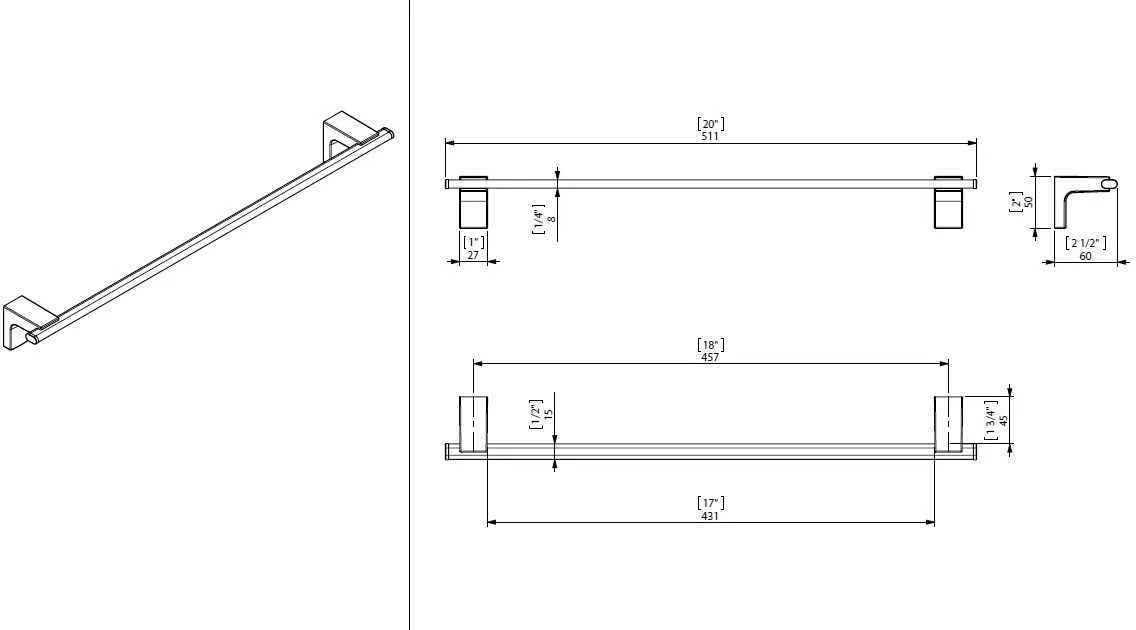 Тримач рушника Creabath Elegance 169351