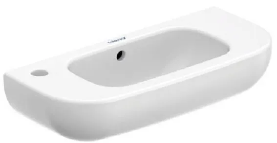 D-code Раковина підвісна, 500*220 мм, з отв. для змішувача ліворуч, з переливом