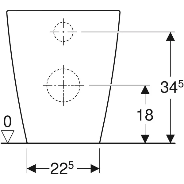 Унитаз напольный Geberit Smyle Square