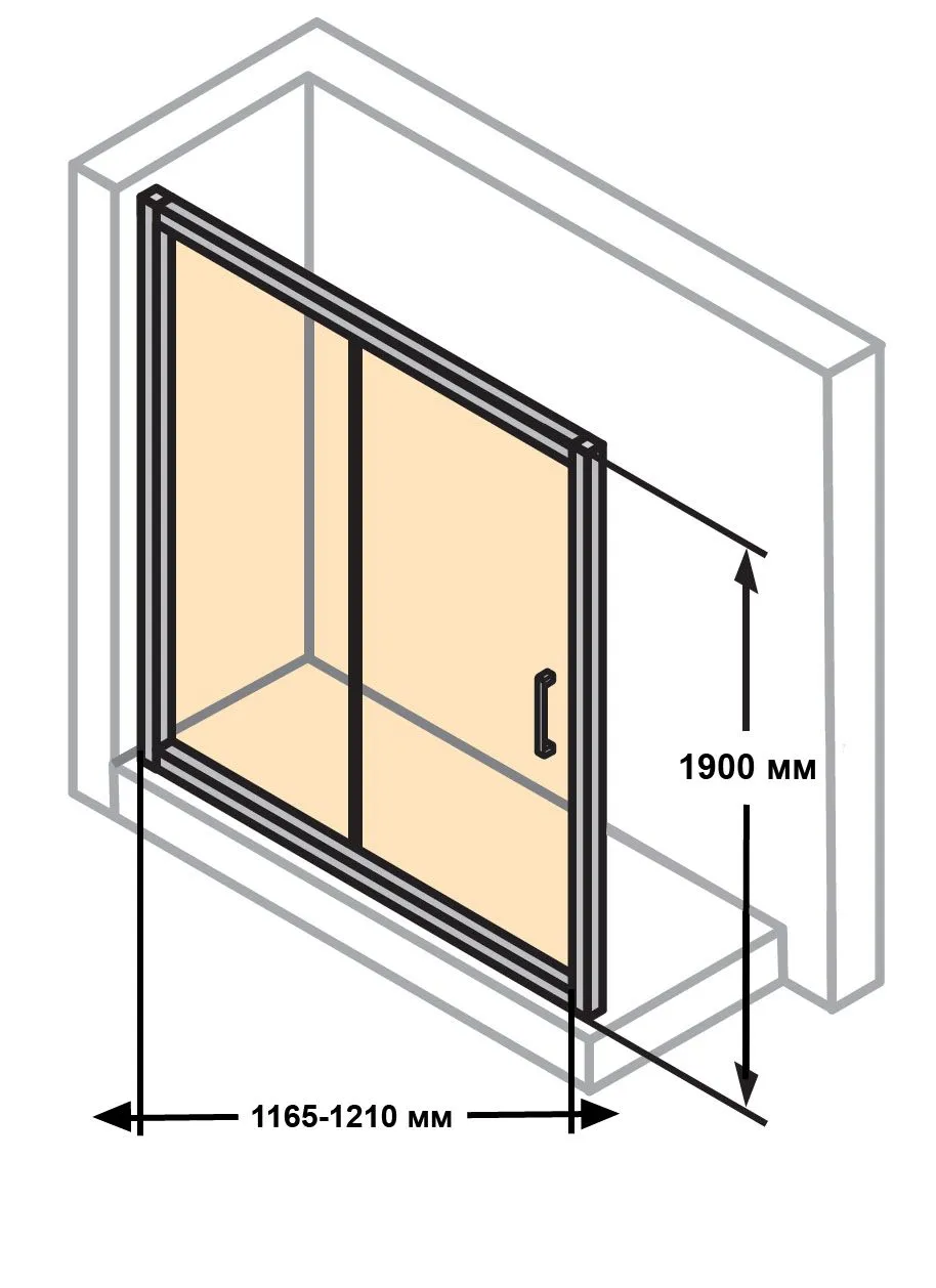 Раздвижная душевая дверь Huppe Classics 2 C20402.069.321