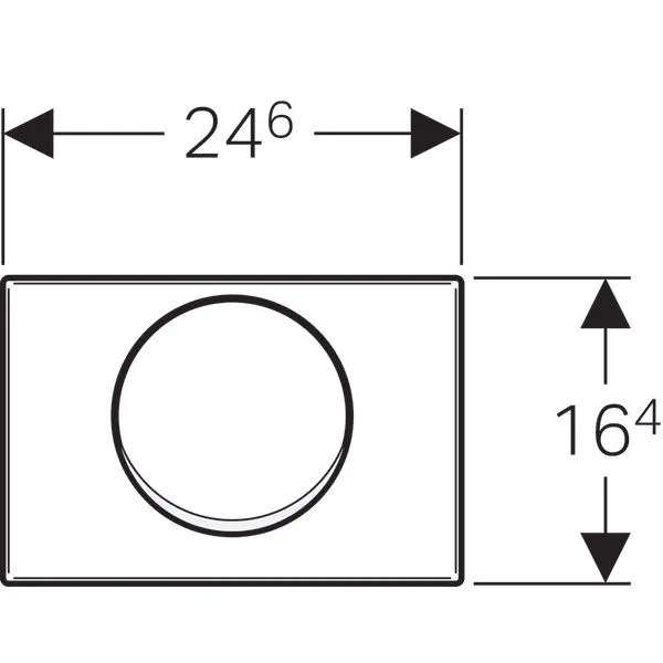 Клавиши смыва воды Geberit Mambo антивандальная