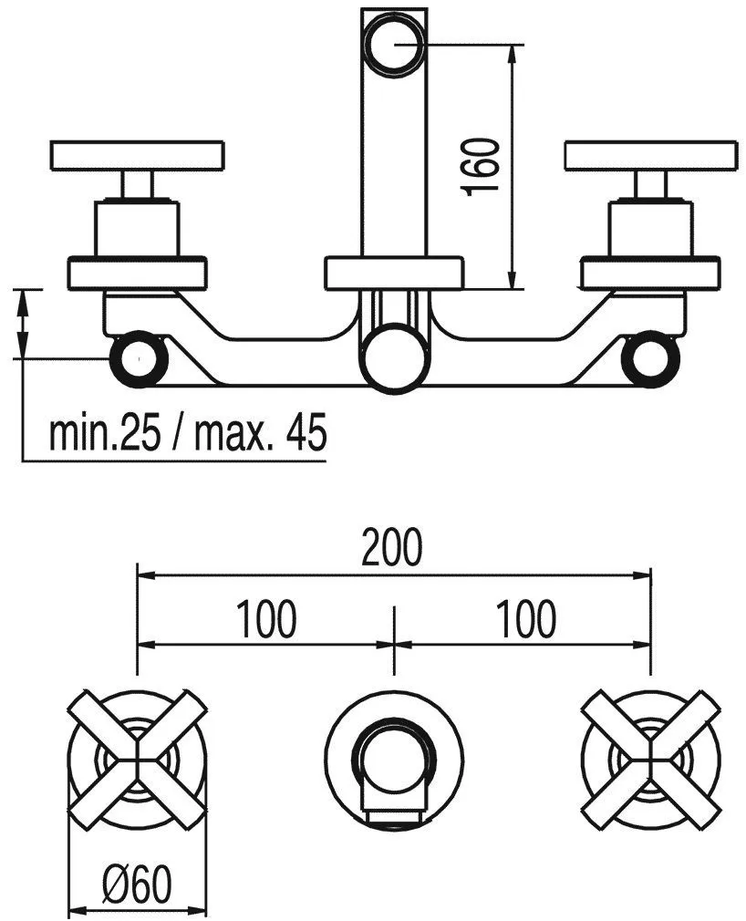 Смесители для раковины Tres Max 163152