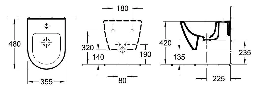 Биде подвесное Villeroy and Boch Subway 2.0 540600R3