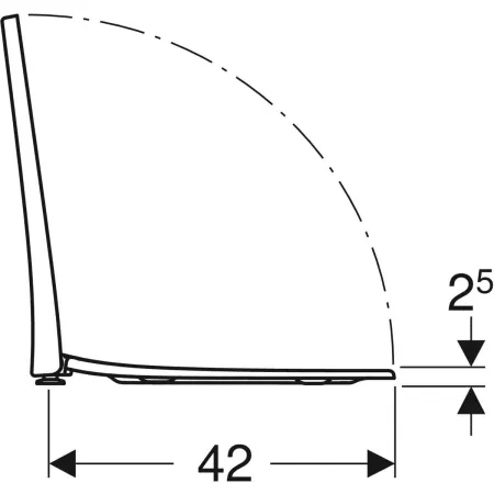 Крышка сиденье Geberit Acanto 500.604.01.2
