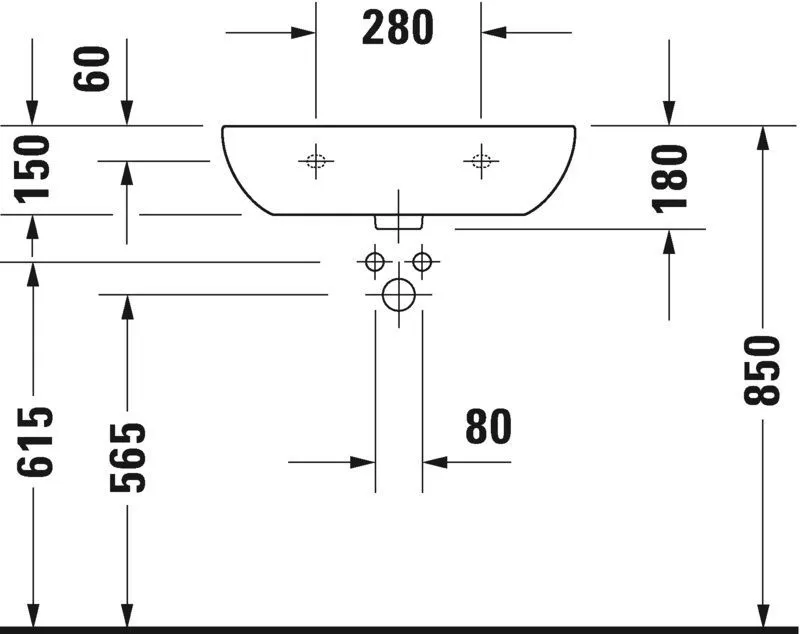 Умывальник Duravit D-Code 23106000002
