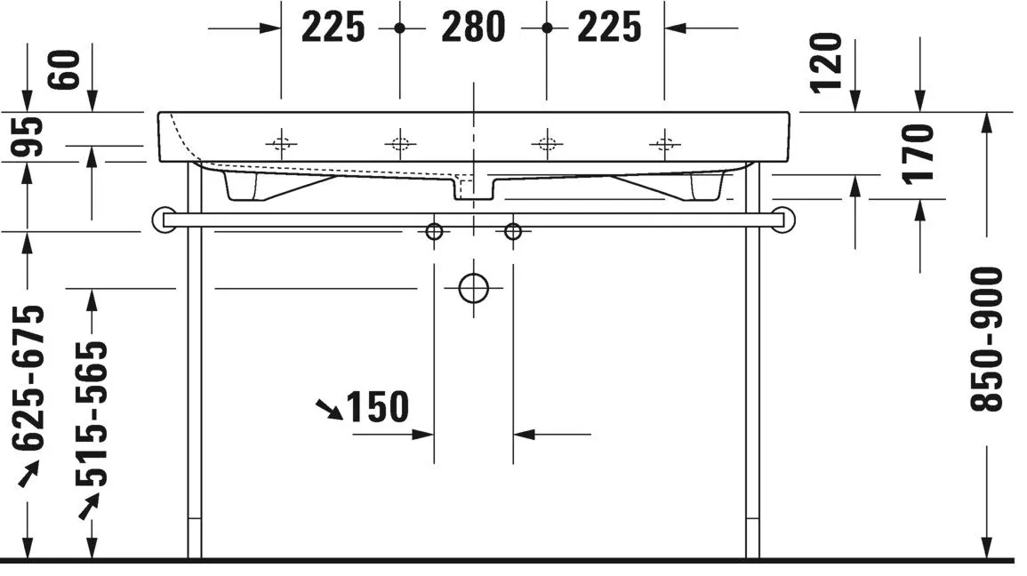 Умывальник Duravit Happy D.2 2318120028